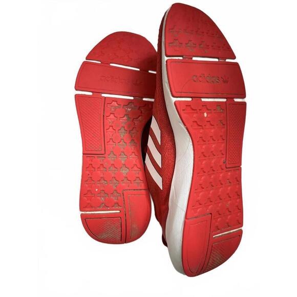 FALL CLEARANCE Mens Adidas Red Athletic Slip On Sneakers - Picture 6 of 6
